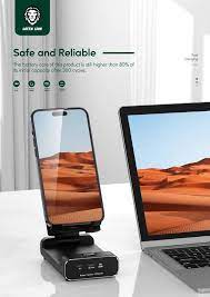Green lion Powerbank And Foldable Mobile Stand 10000mAh Green lion Powerbank And Foldable Mobile Stand 10000mAh
